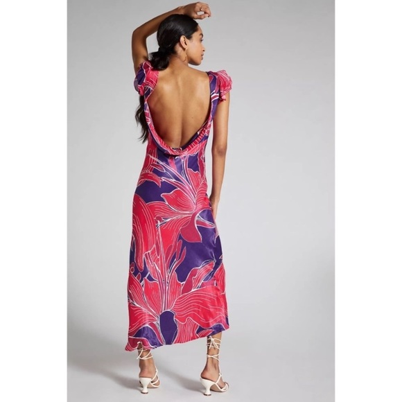 Anthropologie Conditions Apply Low-Back Bias Dress size xsmall - Picture 2 of 8